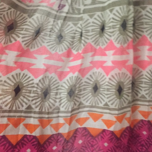 Pink, Orange, Black scarf - Picture 4 of 4